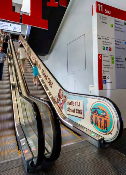 Escalator Stickers at Messe Frankfurt
