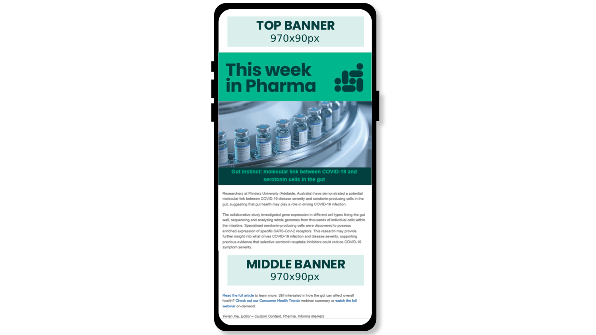 Newsletter Display Ad - Middle Position
